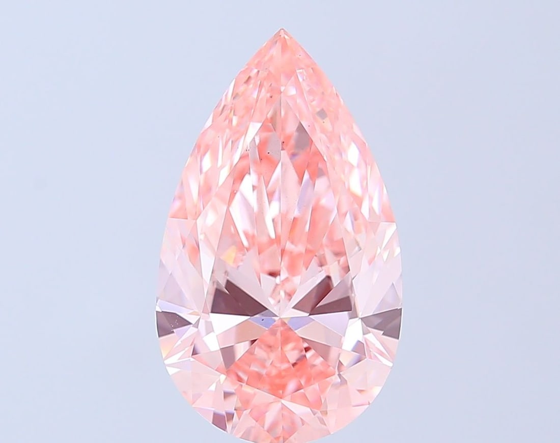 Loose Diamond - PEAR 5.0ct Fancy Vivid Pink VS2 (1 of 1)