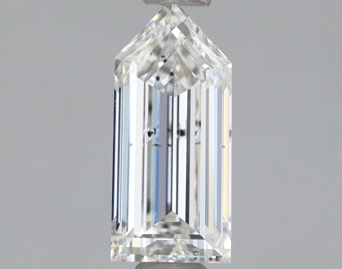 Loose Diamond - BULLET 0.96ct G SI1: Loose Diamond - BULLET 0.96ct G SI1 Source: This is a real non-mined Diamond that has been grown in a lab Shape: BULLET Carats: 0.96 Color: G Clarity: SI1 Certification: NONE Video: Video Link