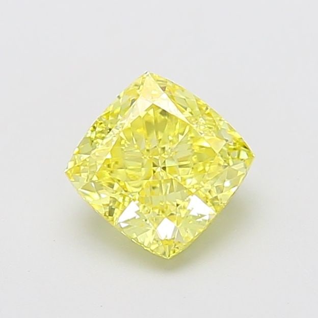 Loose Diamond - CUSHION MODIFIED 1.6ct Fancy Vivid Yellow VS1: Loose Diamond - CUSHION MODIFIED 1.6ct Fancy Vivid Yellow VS1 Source: This is a real non-mined Diamond that has been grown in a lab Shape: CUSHION MODIFIED Carats: 1.6 Color: Fancy Vivid Yellow Certif