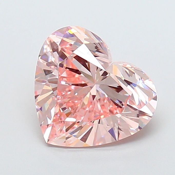 Loose Diamond - HEART 5.04ct Fancy Intense Pink VS1: Loose Diamond - HEART 5.04ct Fancy Intense Pink VS1 Source: This is a real non-mined Diamond that has been grown in a lab Shape: HEART Carats: 5.04 Color: Fancy Intense Pink Certification: IGI Video: