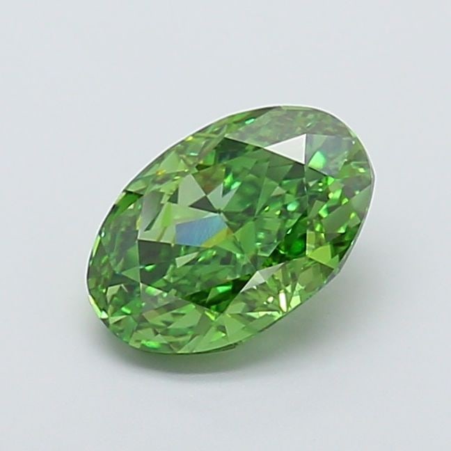Loose Diamond - OVAL 4.03ct Fancy Vivid Green VS1 (1 of 1)