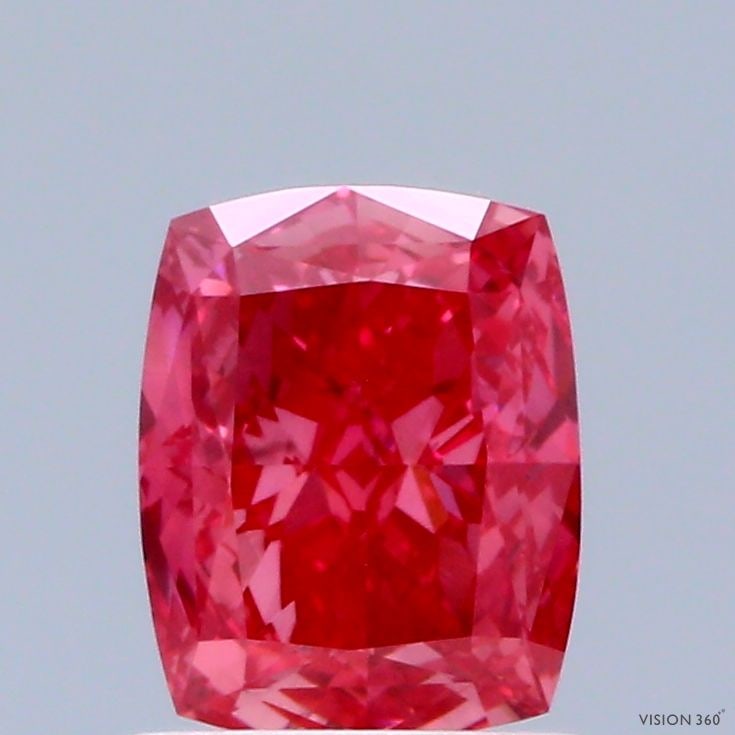 Loose Diamond - CUSHION MODIFIED 1.08ct Fancy Vivid Pink VS1: Loose Diamond - CUSHION MODIFIED 1.08ct Fancy Vivid Pink VS1 Source: This is a real non-mined Diamond that has been grown in a lab Shape: CUSHION MODIFIED Carats: 1.08 Color: Fancy Vivid Pink Certific