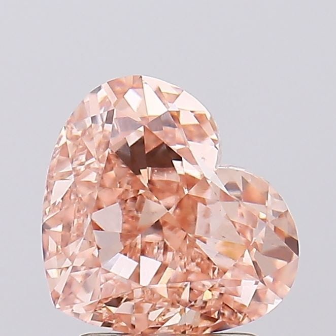Loose Diamond - HEART 2.63ct Fancy Brown Orange VS1: Loose Diamond - HEART 2.63ct Fancy Brown Orange VS1 Source: This is a real non-mined Diamond that has been grown in a lab Shape: HEART Carats: 2.63 Color: Fancy Brown Orange Certification: IGI Video: