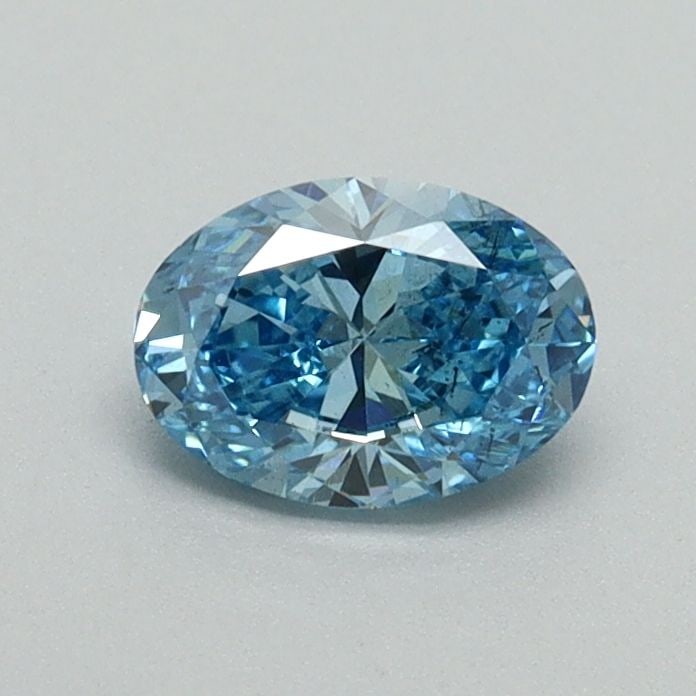 Loose Diamond - OVAL 0.5ct Fancy Vivid Blue SI1: Loose Diamond - OVAL 0.5ct Fancy Vivid Blue SI1 Source: This is a real non-mined Diamond that has been grown in a lab Shape: OVAL Carats: 0.5 Color: Fancy Vivid Blue Certification: IGI Video: Video