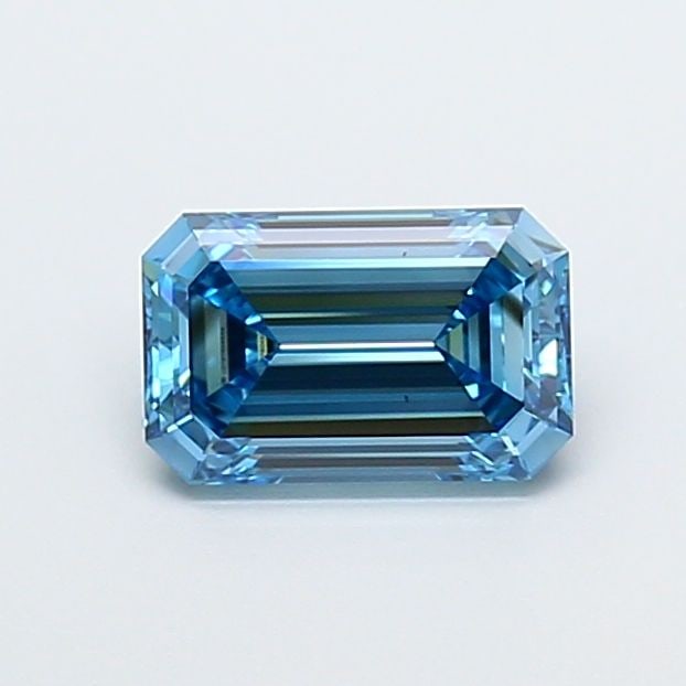Loose Diamond - EMERALD 1.55ct Fancy Vivid Blue VVS2: Loose Diamond - EMERALD 1.55ct Fancy Vivid Blue VVS2 Source: This is a real non-mined Diamond that has been grown in a lab Shape: EMERALD Carats: 1.55 Color: Fancy Vivid Blue Certification: IGI