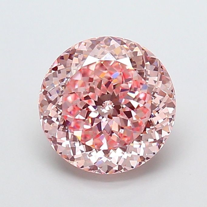 Loose Diamond - ROUND 3.09ct Fancy Intense Pink VS1: Loose Diamond - ROUND 3.09ct Fancy Intense Pink VS1 Source: This is a real non-mined Diamond that has been grown in a lab Shape: ROUND Carats: 3.09 Color: Fancy Intense Pink Certification: IGI Video: