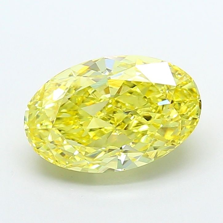 Loose Diamond - OVAL 4.22ct Fancy Vivid Yellow VS1: Loose Diamond - OVAL 4.22ct Fancy Vivid Yellow VS1 Source: This is a real non-mined Diamond that has been grown in a lab Shape: OVAL Carats: 4.22 Color: Fancy Vivid Yellow Certification: IGI Video: