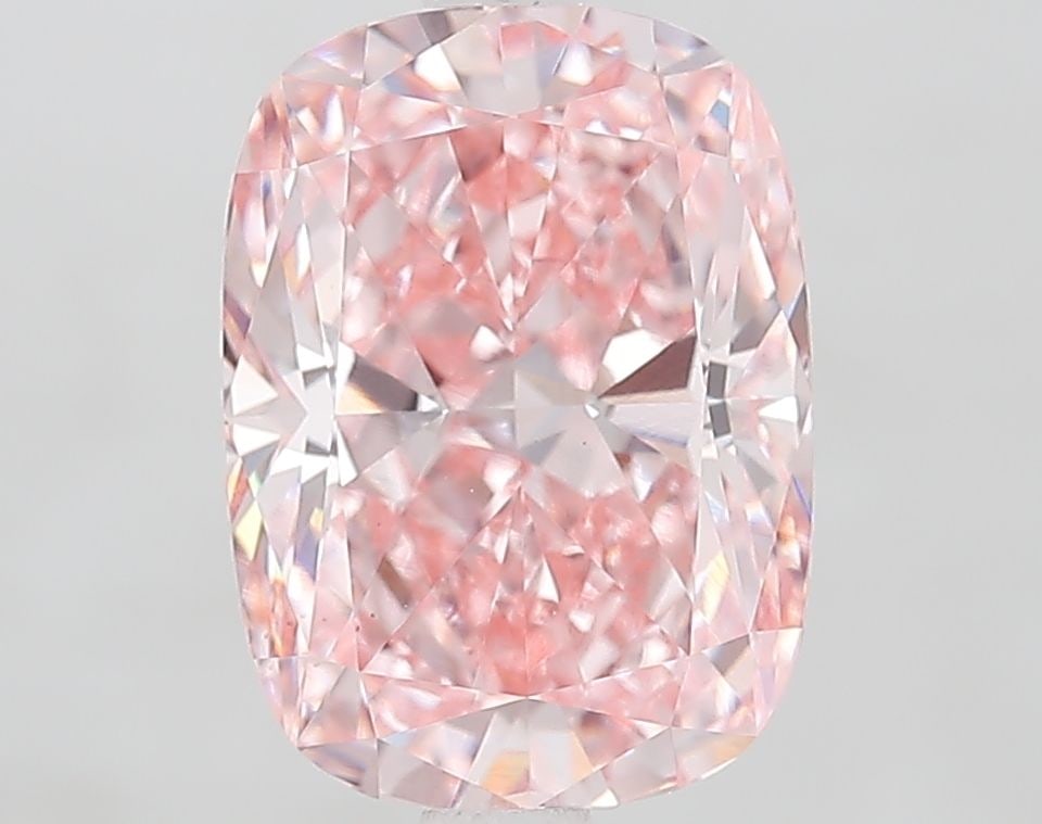 Loose Diamond - CUSHION MODIFIED 3.01ct Fancy Vivid Pink VS1 (1 of 1)