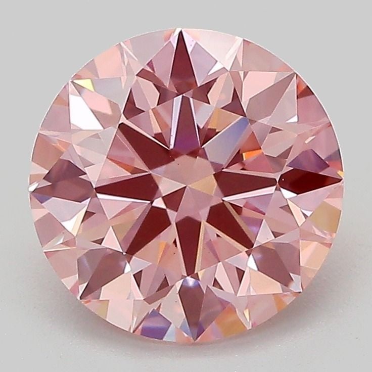 Ideal Loose Diamond - ROUND 2.58ct Fancy Vivid Pink VS1: Ideal Loose Diamond - ROUND 2.58ct Fancy Vivid Pink VS1 Source: This is a real non-mined Diamond that has been grown in a lab Shape: ROUND Carats: 2.58 Color: Fancy Vivid Pink Certification: IGI