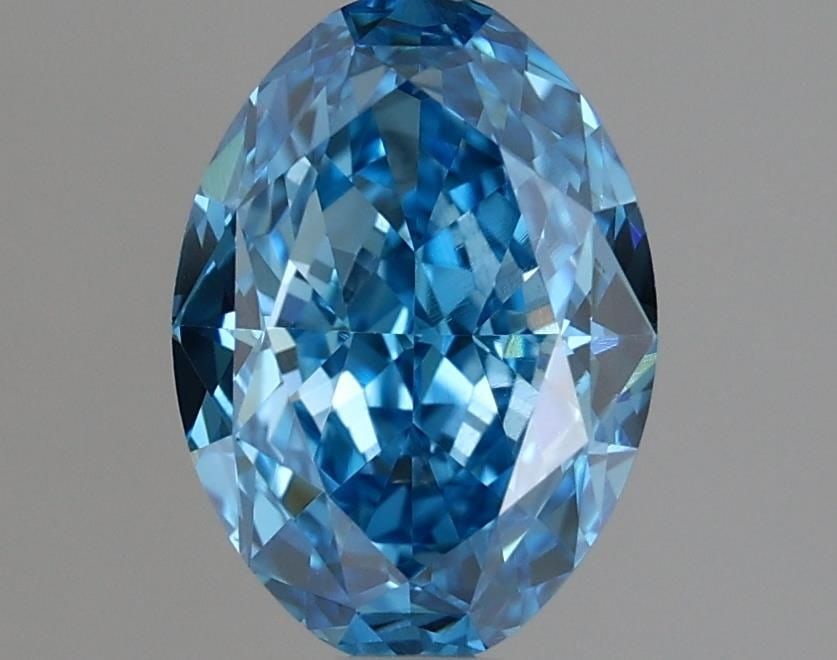 Loose Diamond - OVAL 1.43ct Fancy Vivid Blue VS2: Loose Diamond - OVAL 1.43ct Fancy Vivid Blue VS2 Source: This is a real non-mined Diamond that has been grown in a lab Shape: OVAL Carats: 1.43 Color: Fancy Vivid Blue Certification: IGI Video: Video