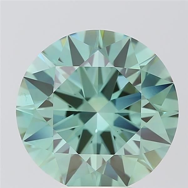 Ideal Loose Diamond - ROUND 6.63ct Fancy Vivid Green VS1: Ideal Loose Diamond - ROUND 6.63ct Fancy Vivid Green VS1 Source: This is a real non-mined Diamond that has been grown in a lab Shape: ROUND Carats: 6.63 Color: Fancy Vivid Green Certification: IGI Vid