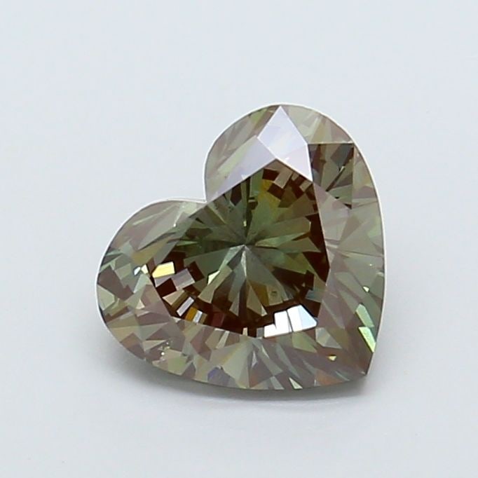 Loose Diamond - HEART 2.0ct Fancy Deep Green SI1: Loose Diamond - HEART 2.0ct Fancy Deep Green SI1 Source: This is a real non-mined Diamond that has been grown in a lab Shape: HEART Carats: 2.0 Color: Fancy Deep Green Certification: IGI Video: