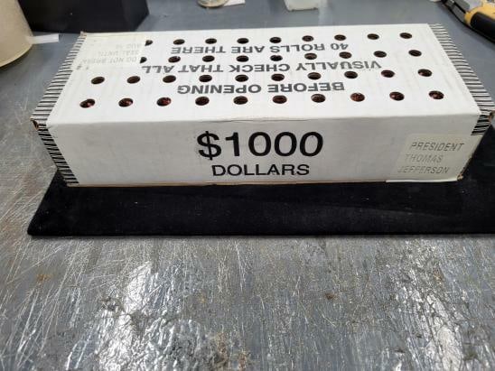 Sealed Box 1000 Thomas Jefferson Presidential Dollars 2007-P U.S. Mint (1 of 1)