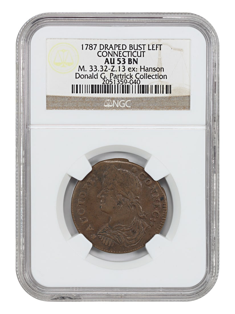 1787 Connecticut Colonial NGC AU53 Draped Bust Left (1 of 4)
