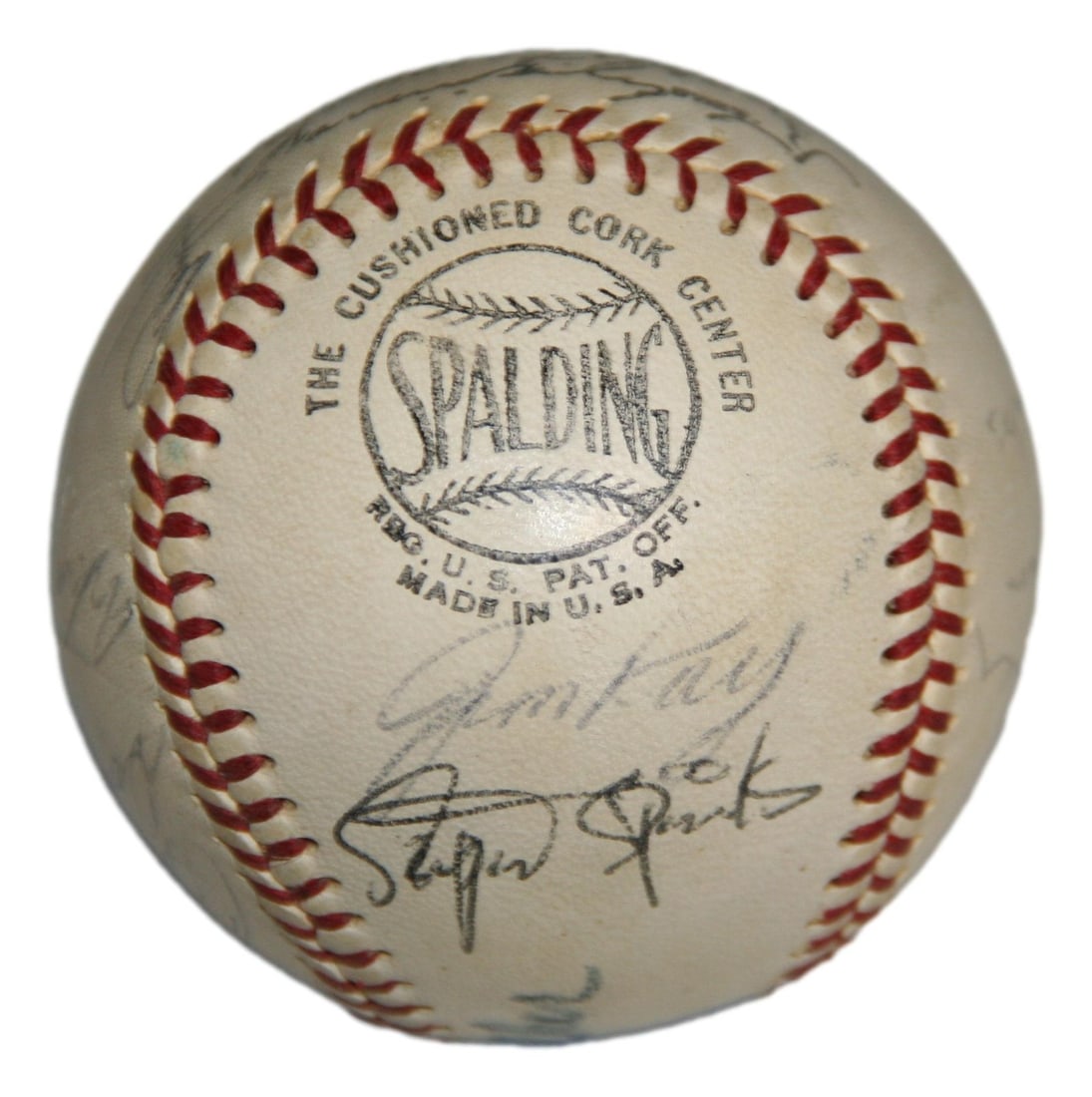 Houston Astros 1969 baseball with 16 signatures Don Wilson (1 of 7)