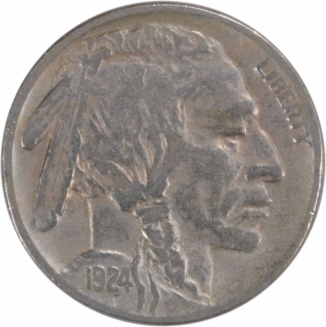 1924-S Buffalo Nickel VF Uncertified James Earle Fraser Design (1 of 2)