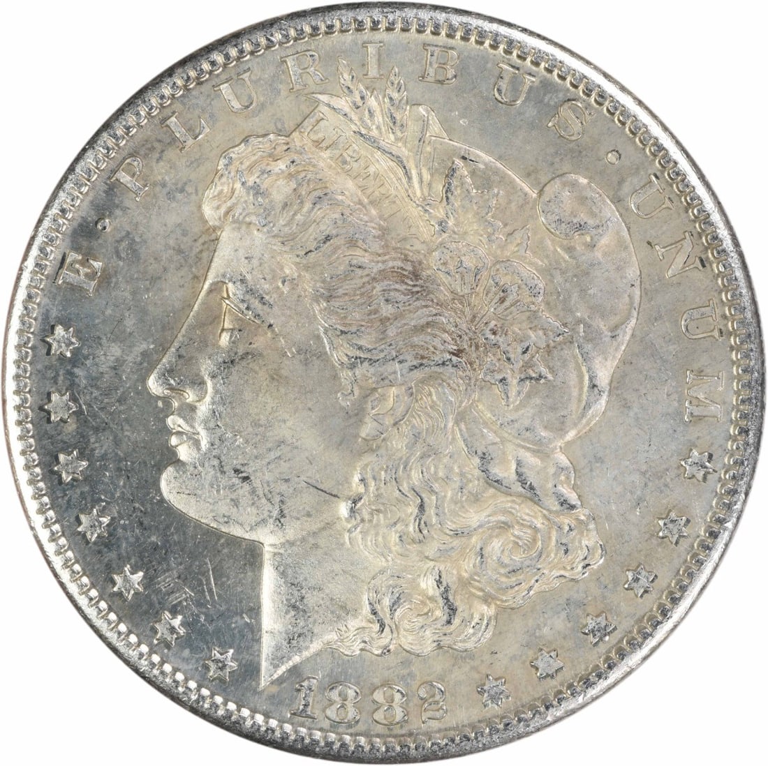 1882 San Francisco Morgan Dollar AU Uncertified Silver Coin (1 of 2)