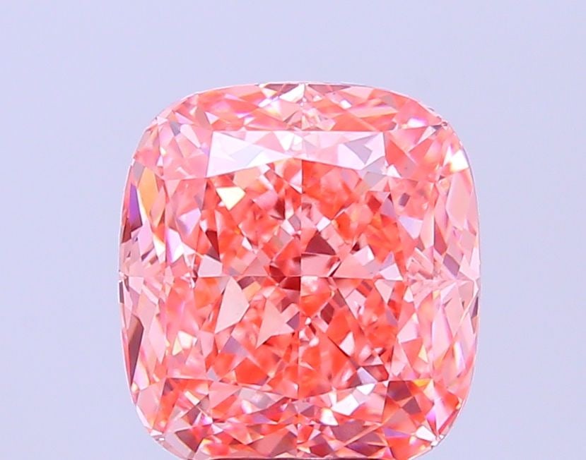 Loose Diamond - CUSHION MODIFIED 5.12ct Fancy Vivid Pink VS1: Loose Diamond - CUSHION MODIFIED 5.12ct Fancy Vivid Pink VS1 Source: This is a real non-mined Diamond that has been grown in a lab Shape: CUSHION MODIFIED Carats: 5.12 Color: Fancy Vivid Pink Certific