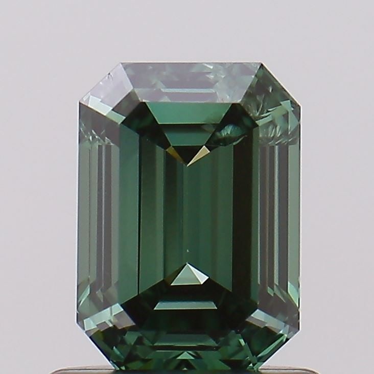 Loose Diamond - EMERALD 0.86ct Fancy Vivid Green SI1: Loose Diamond - EMERALD 0.86ct Fancy Vivid Green SI1 Source: This is a real non-mined Diamond that has been grown in a lab Shape: EMERALD Carats: 0.86 Color: Fancy Vivid Green Certification: NONE Vide
