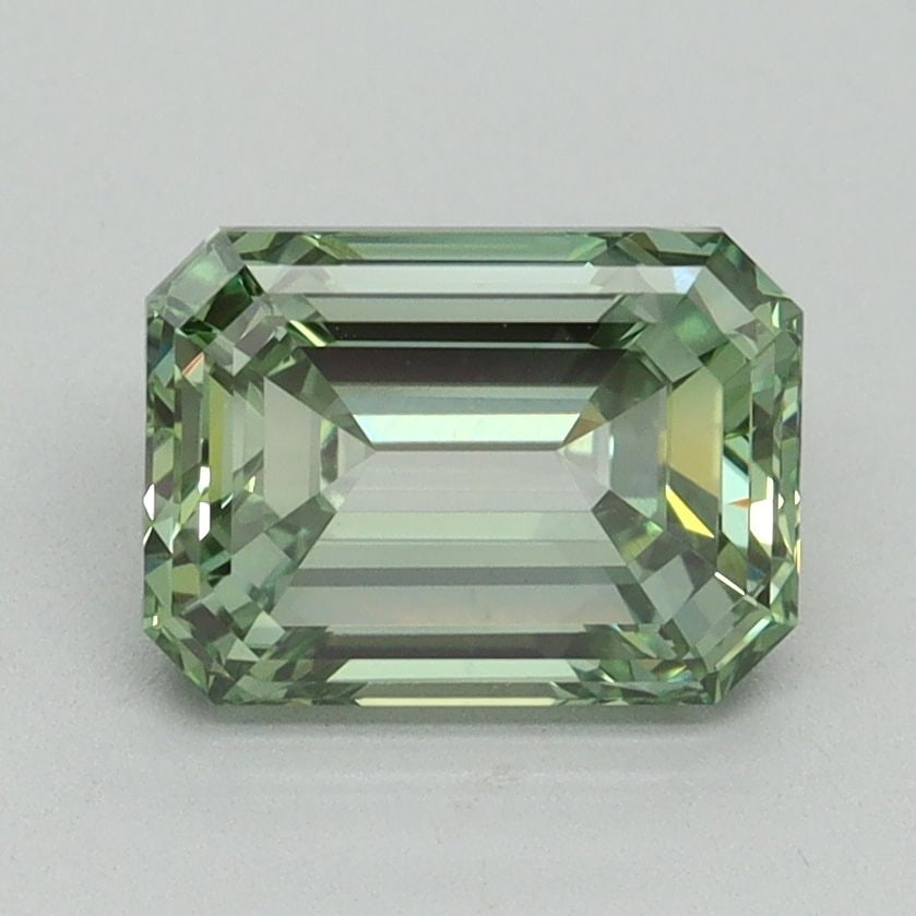 Loose Diamond - EMERALD 2.0ct Fancy Vivid Green VS1: Loose Diamond - EMERALD 2.0ct Fancy Vivid Green VS1 Source: This is a real non-mined Diamond that has been grown in a lab Shape: EMERALD Carats: 2.0 Color: Fancy Vivid Green Certification: IGI Video: