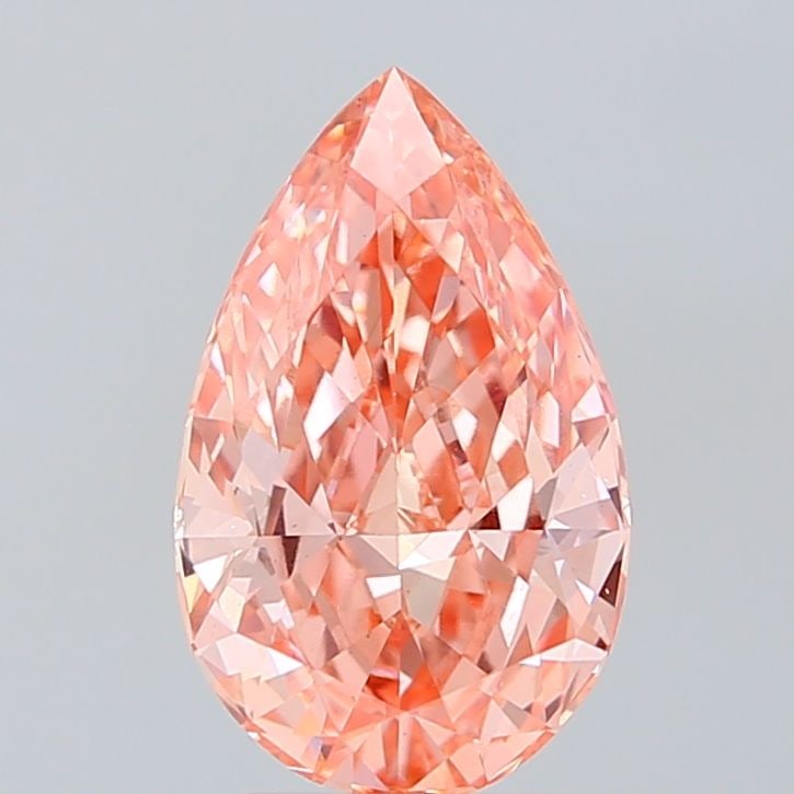 Loose Diamond - PEAR 2.5ct Fancy Vivid Pink VS1: Loose Diamond - PEAR 2.5ct Fancy Vivid Pink VS1 Source: This is a real non-mined Diamond that has been grown in a lab Shape: PEAR Carats: 2.5 Color: Fancy Vivid Pink Certification: IGI Video: