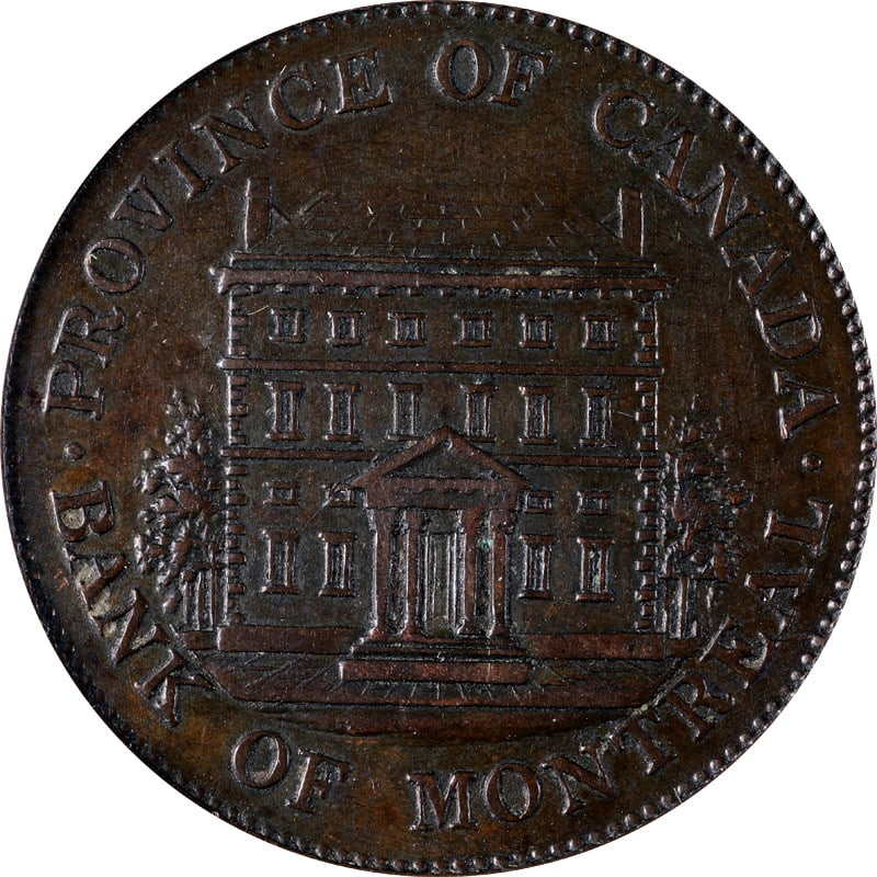 1844 Copper Canadian Token Graded EF45 by ICG (1 of 4)