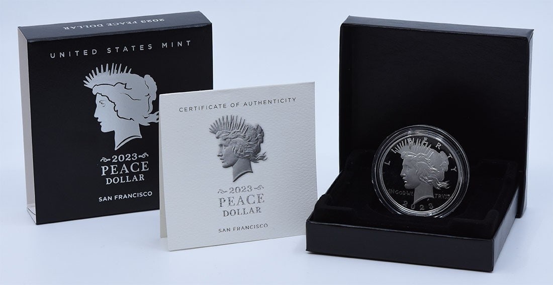 2023 S Peace Dollar Silver Proof Uncirculated OGP (1 of 1)