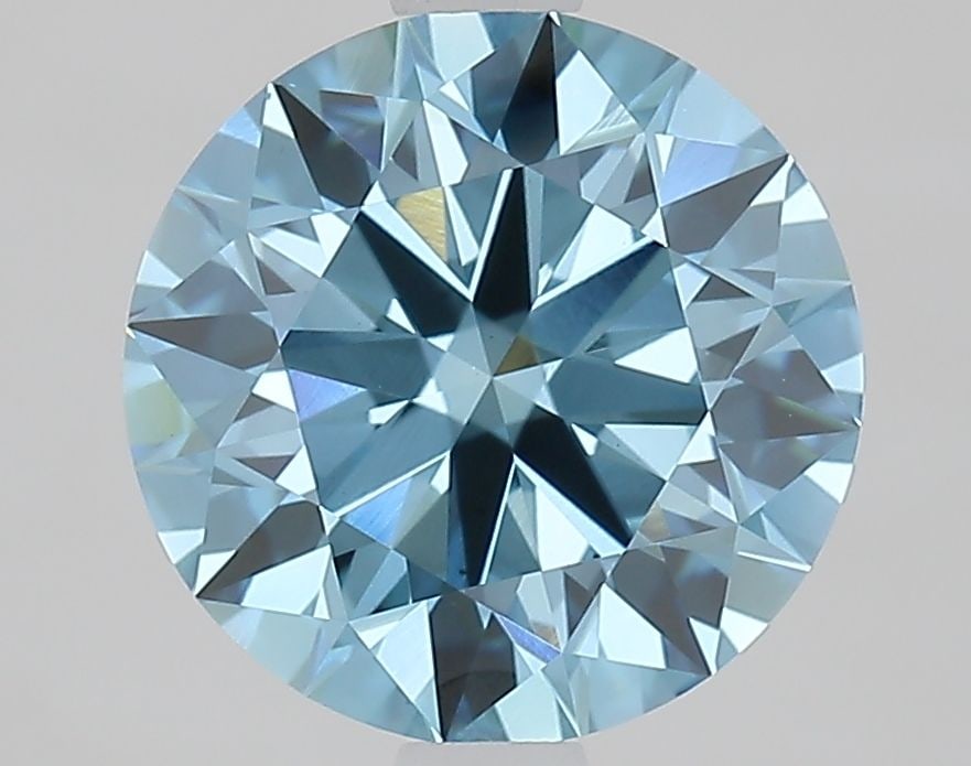 Ideal Loose Diamond - ROUND 2.02ct Fancy Vivid Blue VS2: Ideal Loose Diamond - ROUND 2.02ct Fancy Vivid Blue VS2 Source: This is a real non-mined Diamond that has been grown in a lab Shape: ROUND Carats: 2.02 Color: Fancy Vivid Blue Certification: IGI