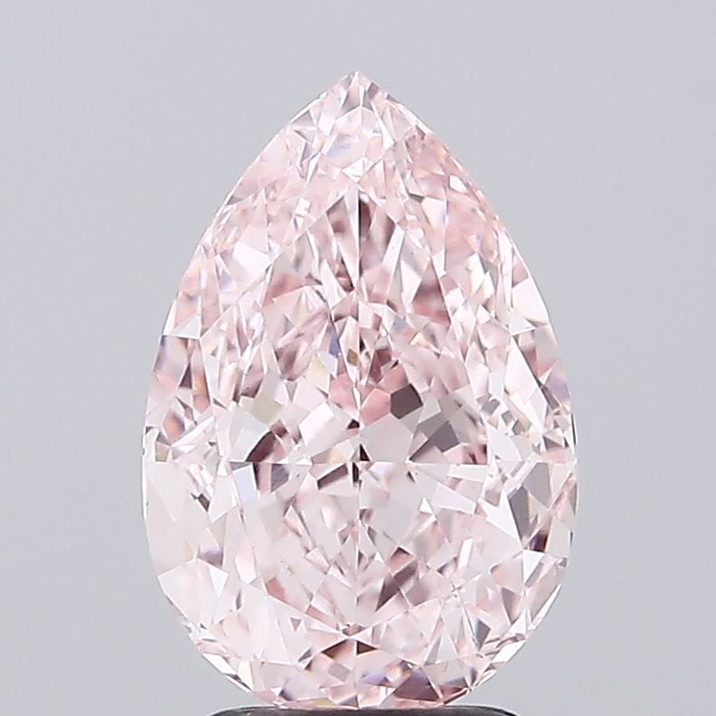 Loose Diamond - PEAR 3.01ct Fancy Vivid Pink VS2: Loose Diamond - PEAR 3.01ct Fancy Vivid Pink VS2 Source: This is a real non-mined Diamond that has been grown in a lab Shape: PEAR Carats: 3.01 Color: Fancy Vivid Pink Certification: IGI Video: