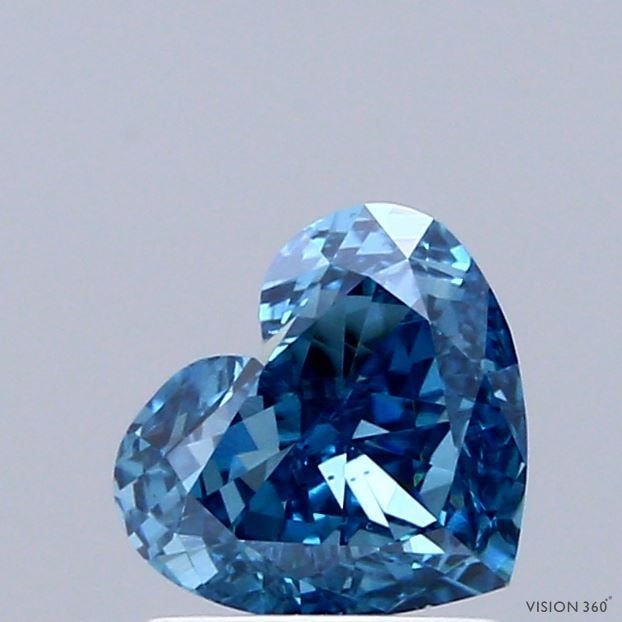 Loose Diamond - HEART 1.03ct Fancy Vivid Blue VS1: Loose Diamond - HEART 1.03ct Fancy Vivid Blue VS1 Source: This is a real non-mined Diamond that has been grown in a lab Shape: HEART Carats: 1.03 Color: Fancy Vivid Blue Certification: IGI Additional 