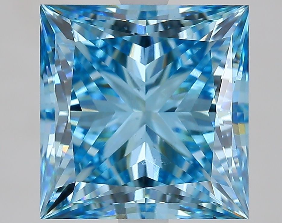 Loose Diamond - PRINCESS 5.08ct Fancy Vivid Blue VS1: Loose Diamond - PRINCESS 5.08ct Fancy Vivid Blue VS1 Source: This is a real non-mined Diamond that has been grown in a lab Shape: PRINCESS Carats: 5.08 Color: Fancy Vivid Blue Certification: IGI
