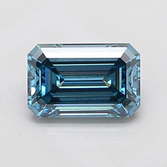 Loose Diamond - EMERALD 1.51ct Fancy Vivid Blue VS2 (1 of 1)
