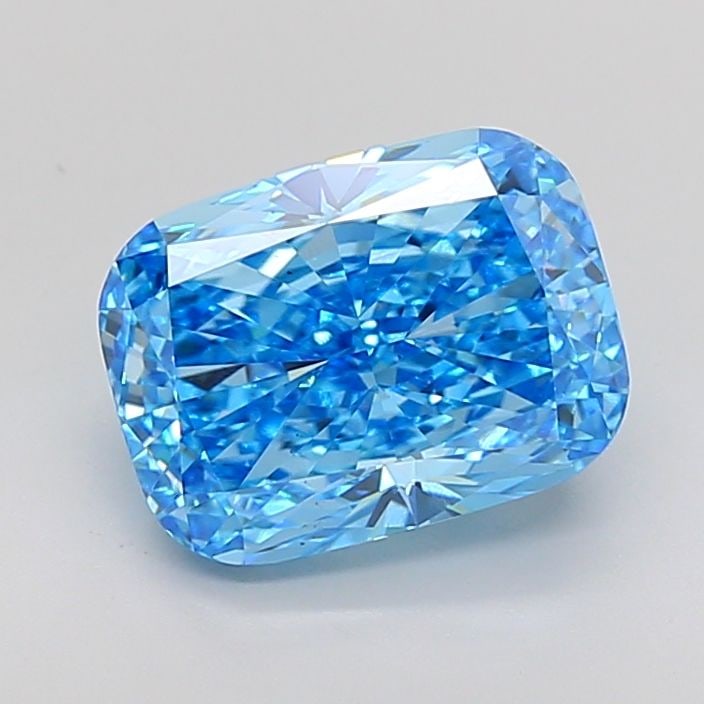 Loose Diamond - CUSHION MODIFIED 4.75ct Fancy Vivid Blue VS2: Loose Diamond - CUSHION MODIFIED 4.75ct Fancy Vivid Blue VS2 Source: This is a real non-mined Diamond that has been grown in a lab Shape: CUSHION MODIFIED Carats: 4.75 Color: Fancy Vivid Blue