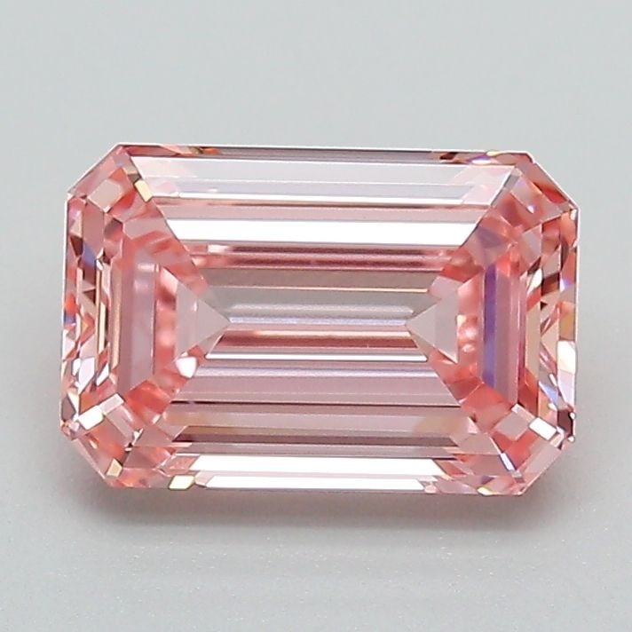 Loose Diamond - EMERALD 1.56ct Fancy Intense Pink VS1: Loose Diamond - EMERALD 1.56ct Fancy Intense Pink VS1 Source: This is a real non-mined Diamond that has been grown in a lab Shape: EMERALD Carats: 1.56 Color: Fancy Intense Pink Certification: IGI Vid
