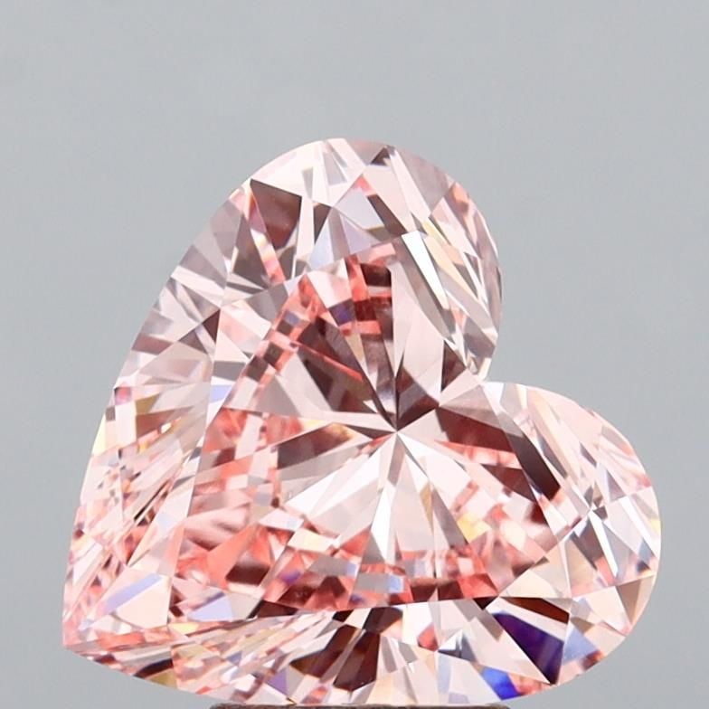 Loose Diamond - HEART 5.01ct Fancy Intense Pink VVS2: Loose Diamond - HEART 5.01ct Fancy Intense Pink VVS2 Source: This is a real non-mined Diamond that has been grown in a lab Shape: HEART Carats: 5.01 Color: Fancy Intense Pink Certification: IGI