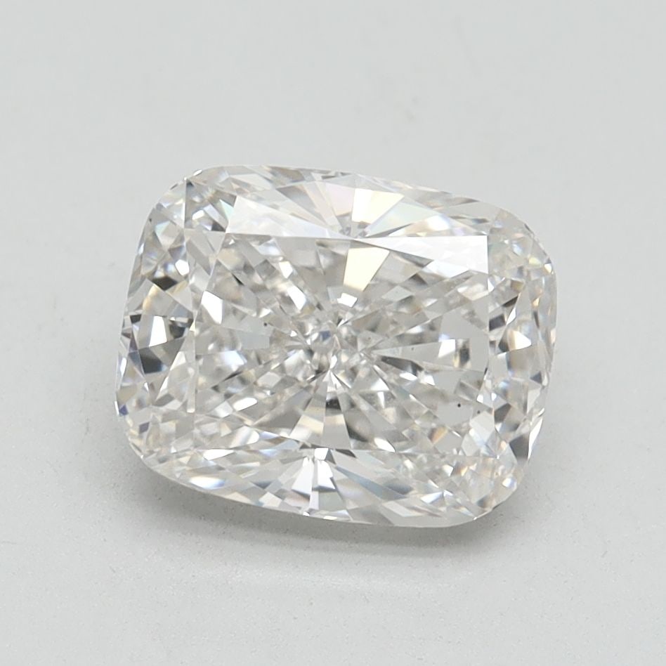 Loose Diamond - CUSHION BRILLIANT 2.07ct G VS2: Loose Diamond - CUSHION BRILLIANT 2.07ct G VS2 Source: This is a real non-mined Diamond that has been grown in a lab Shape: CUSHION BRILLIANT Carats: 2.07 Color: G Clarity: VS2 Certification: IGI Vide