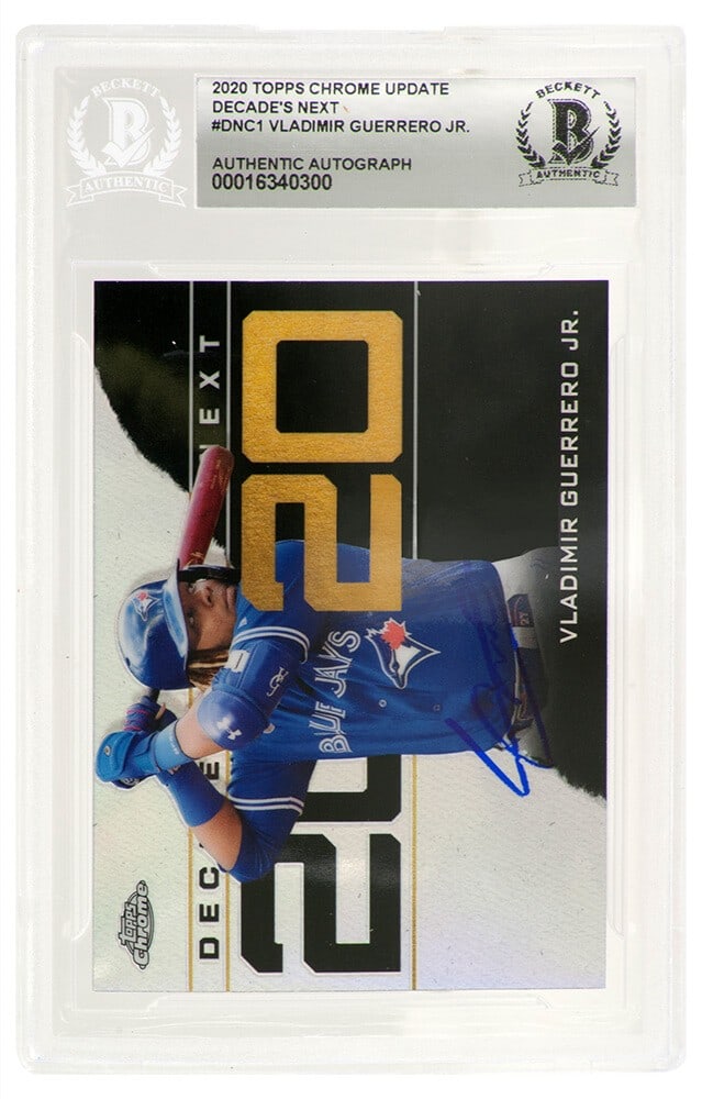 Vladimir Guerrero Jr. Signed Blue Jays 2020 Topps Chrome Update DNC1 Beckett Authentic (1 of 2)