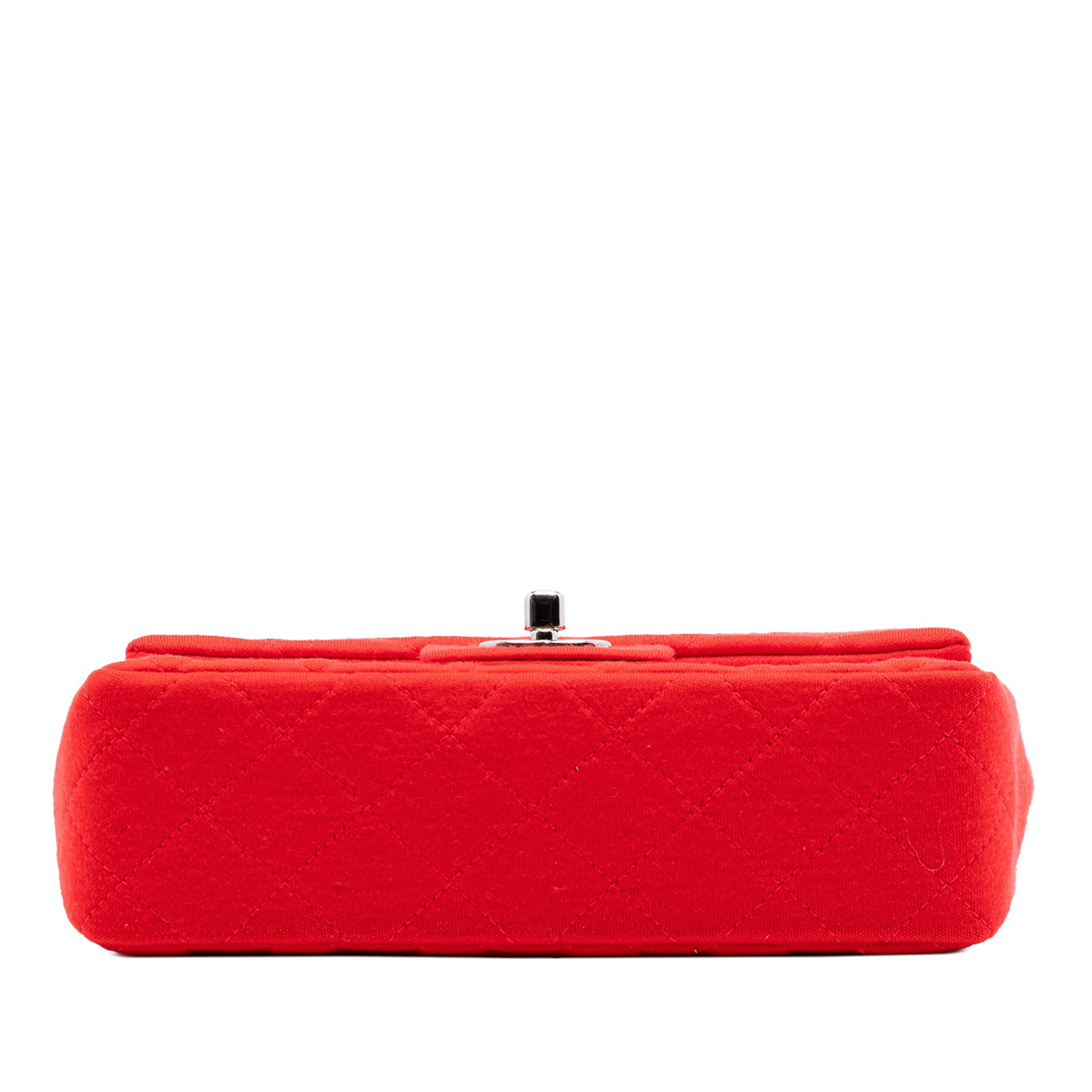 Chanel Mini Rectangular Jersey Flap Bag Red - 3