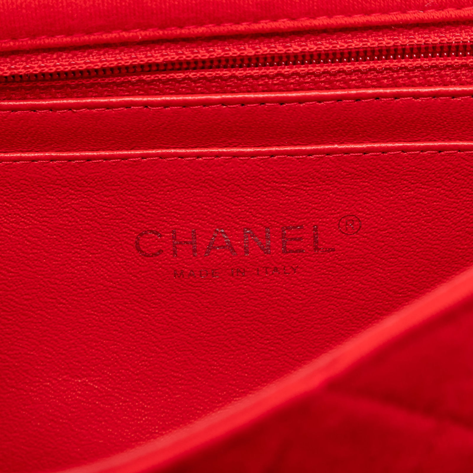 Chanel Mini Rectangular Jersey Flap Bag Red - 5