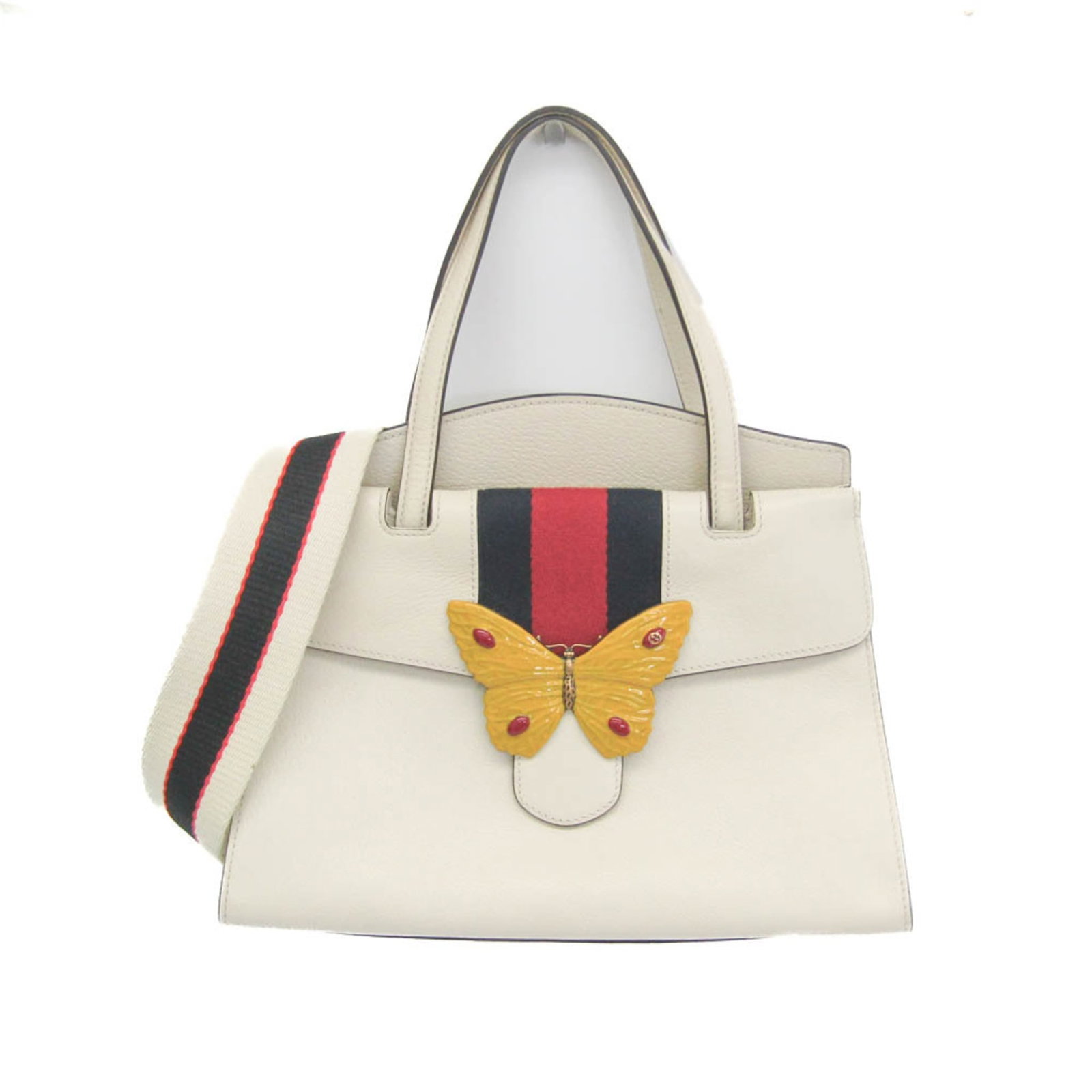 Gucci Totem Leather Top Handle Bag White (1 of 18)