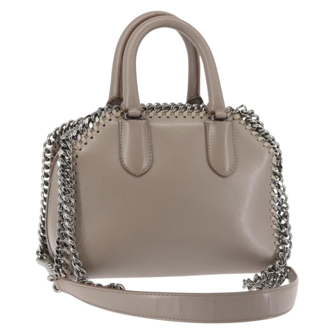 Stella McCartney Chain Falabella Box Bag Leather Gray 455137 Auth (1 of 18)