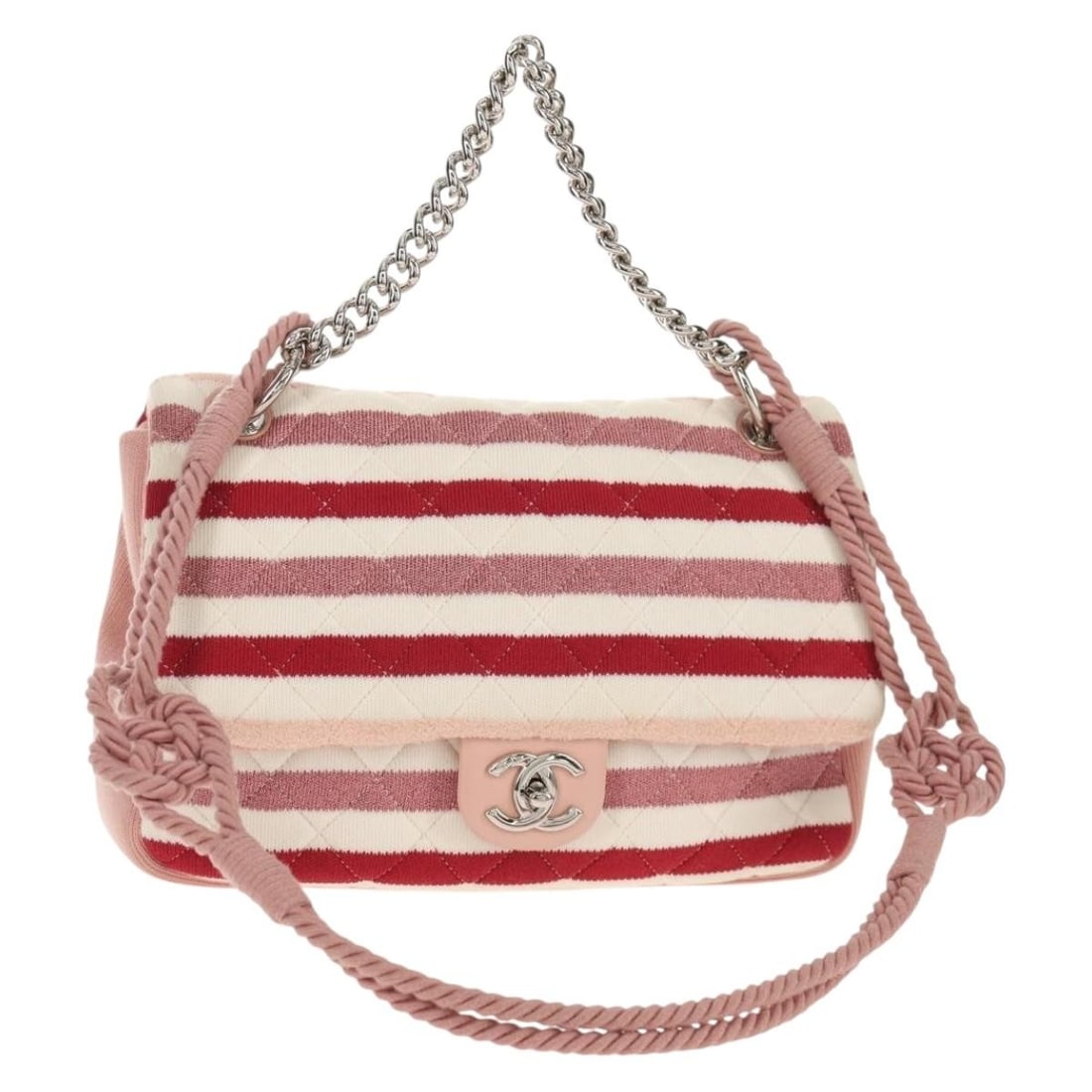 Chanel Vintage Pink Leather Flap Shoulder Bag (1 of 18)
