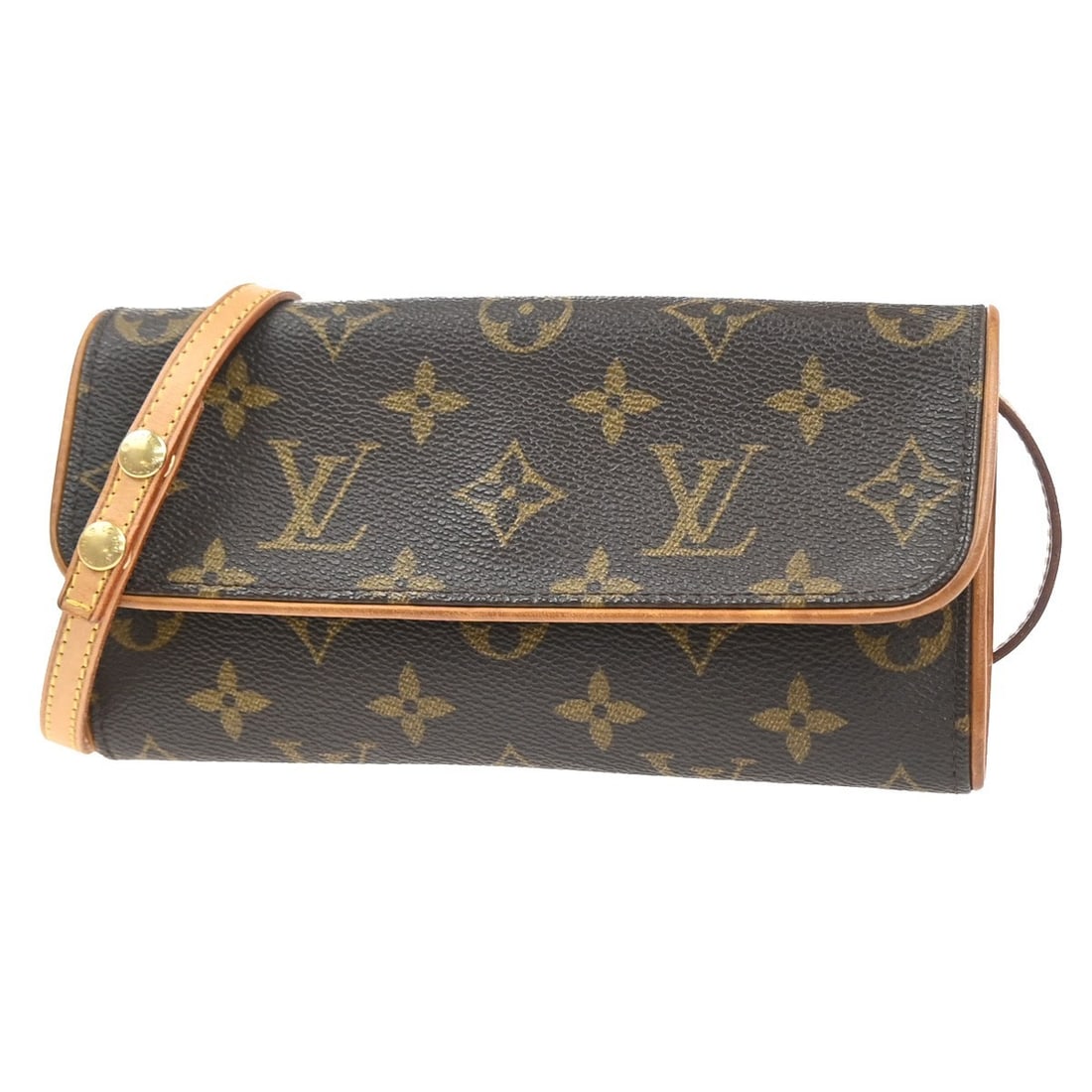 Louis Vuitton Twin Monogram Canvas Shoulder Bag: Louis Vuitton Twin Monogram Canvas Shoulder Bag This Louis Vuitton Twin Handbag features the iconic Monogram Canvas in brown. Designed for women, it offers a compact and versatile style. The bag is in
