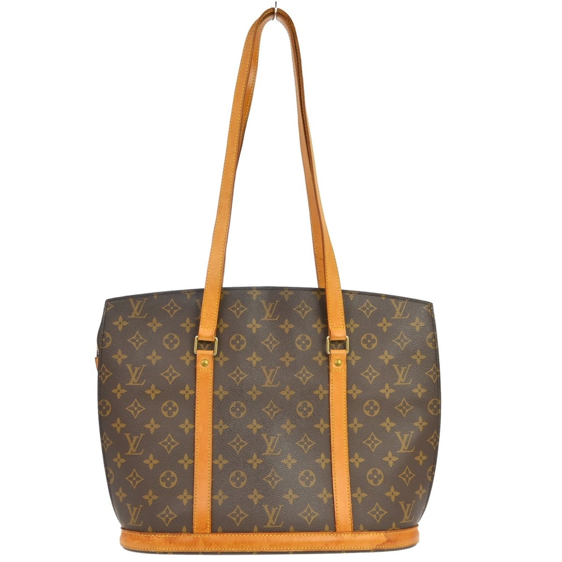Louis Vuitton Babylone Monogram Canvas Tote Bag M51102: Louis Vuitton Babylone Monogram Canvas Tote Bag M51102 This Louis Vuitton Babylone Hand Tote Bag features the iconic monogram canvas leather exterior with double beige leather handles and a zip closur