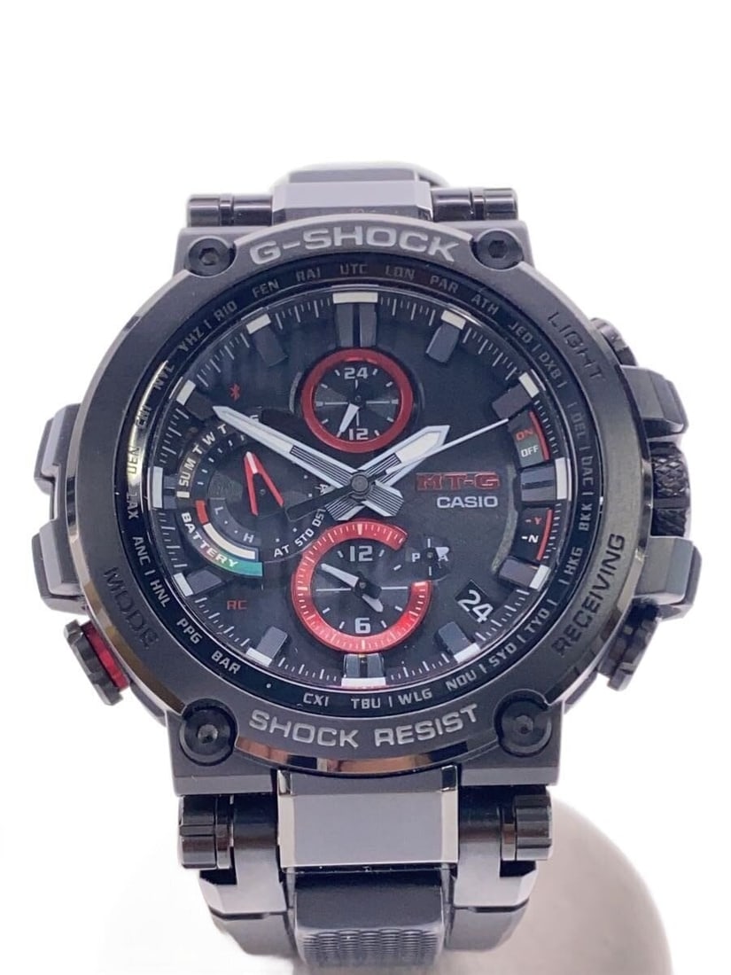 Casio G Shock MTG B1000B 1AJF Solar Men's Wristwatch: Casio G Shock MTG B1000B 1AJF Solar Men's Wristwatch This CASIO G-SHOCK Solar MTG-B1000B-1AJF men's wristwatch features a durable black design. It is crafted with materials sourced from Japan and offe