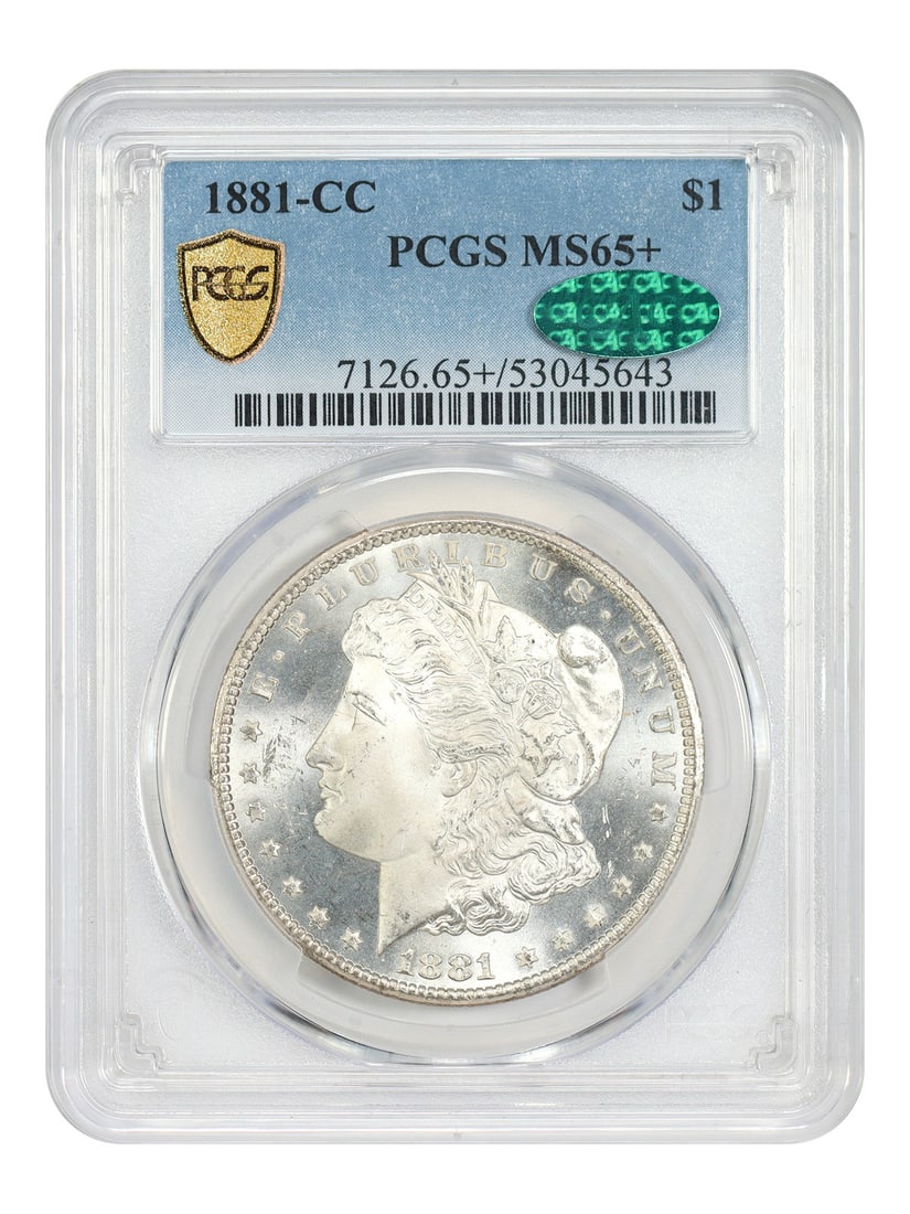 1881 CC Morgan Dollar PCGS CAC MS65 Plus (1 of 5)