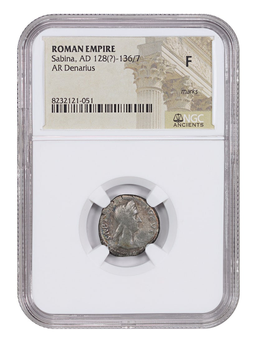 Ancient Roman Sabina AR Denarius NGC Fine (1 of 4)