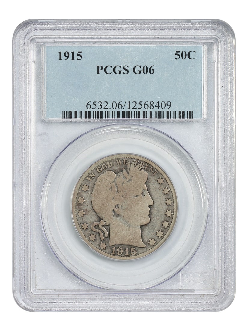 1915 PCGS Good 06 Barber Half Dollar Key Date (1 of 4)