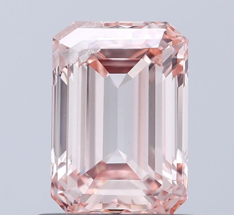 Loose Diamond - EMERALD 1.01ct Fancy Light Pinkish Brown I1: Loose Diamond - EMERALD 1.01ct Fancy Light Pinkish Brown I1 Source: This is a real non-mined Diamond that has been grown in a lab Shape: EMERALD Carats: 1.01 Color: Fancy Light Pinkish Brown Certifica