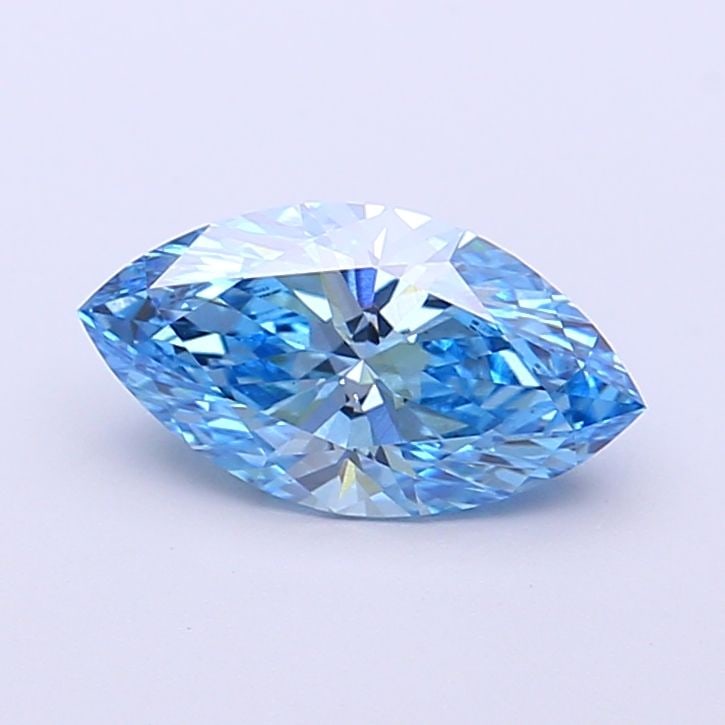 Loose Diamond - MARQUISE 1.05ct Fancy Vivid Blue VS1: Loose Diamond - MARQUISE 1.05ct Fancy Vivid Blue VS1 Source: This is a real non-mined Diamond that has been grown in a lab Shape: MARQUISE Carats: 1.05 Color: Fancy Vivid Blue Certification: IGI Video